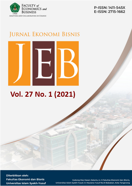 					View Vol. 27 No. 1 (2021): EKONOMI BISNIS
				